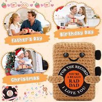 Poupée tourne-disque en vinyle au crochet faite à la main – Le meilleur cadeau pour la fête des Pères, anniversaire, design amusant, cadeau d'appréciation, retraite