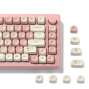 Xvx keycaps สีชมพูพุดดิ้งเชอร์รี่143คีย์ชุดปุ่มกดพีซีย้อมสีอังกฤษ-ระเหิดพอดีกับรูปแบบ ANSI แป้นพิมพ์กลไก - Product Image 6