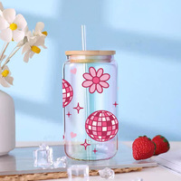 Pegatinas Metálicas para Vasos de 16oz, Diseño 'Crush Moment', 'Shining Days', 'Jesus', UV DTF
