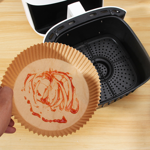 Carta per Friggitrice ad Aria Rotonda Rivestita Pretagliata per Adattarsi alla Maggior Parte dei Cestelli per <span class=keywords><strong>Pizza</strong></span> e Praticità - Product Image 1