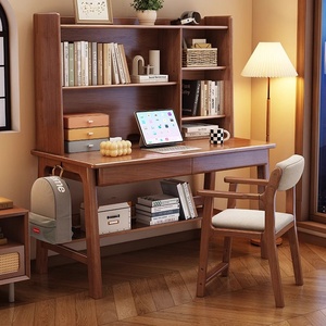 Bureau en bois massif de style vintage avec beaucoup de rangement Design français de luxe <span class=keywords><strong>pour</strong></span> le travail de bureau écriture et <span class=keywords><strong>lecture</strong></span> dans la chambre à coucher et l'étude - Product Image 1