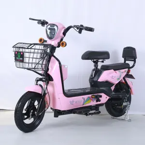 Pengiriman Tiongkok 2 kursi motor sepeda hibrida listrik 60v listrik memiliki gudang Eropa baterai asam timbal sepeda bicicleta electrica