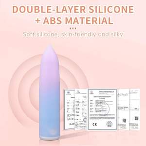 शक्तिशाली ग्रेडिएंट रंग 10 स्पीड मिनी उंगली वाला गोली कंपन महिलाओं के लिए रिचार्जेबल यूएसबी चार्जर मिनी लिपस्टिक वाइब्रेटर - Product Image 6