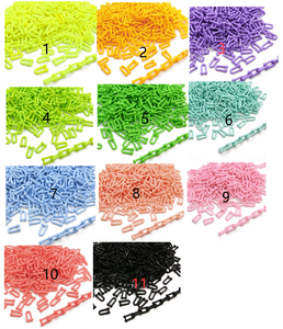 <span class=keywords><strong>Cadena</strong></span> acrílica de Color Pastel, <span class=keywords><strong>eslabones</strong></span> en forma de U para <span class=keywords><strong>gafas</strong></span> DIY, correa para colgar, soporte para <span class=keywords><strong>gafas</strong></span> para mujer, collar para <span class=keywords><strong>gafas</strong></span> - Product Image 2