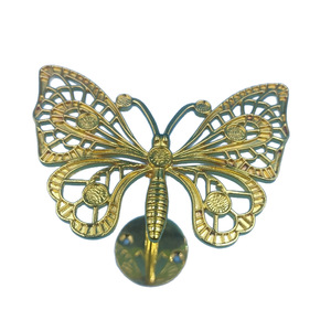 Butterfly Wall <b>Hooks</b> Gold Metal Curtain <b>Clips</b> Coat Rack Hardware Accessory Durable Decorative Mounting Type P838 - Product Image 5