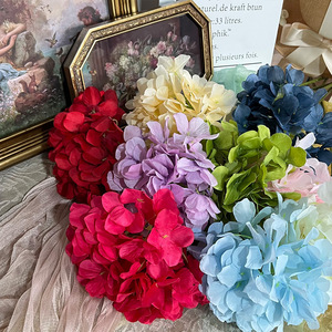 Flores de Hortensia Artificiales, 54 Pétalos, Flor de Seda Hecha a Mano para Decoración de Bodas, Hogar y Accesorios de Fotografía - Product Image 1