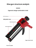 Pistola de Calafateo Industrial OEM a Precio de Fábrica, Herramienta Manual para Epoxi y Lechada de Azulejos, 30 Piezas/caja, 400 mm, 3 Años de Garantía, Herramientas Manuales
