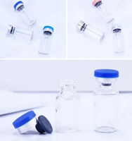 Flacon en verre de 30 ml pour adjuvant vaccinal dépyrénéotéré avec bouchon en caoutchouc pour laboratoire