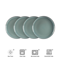 Ensemble 4 personnes 20 PCS Glaçure réactive de luxe Plat à dîner Riz Salade Nouilles Bol Assiettes à soupe Tasses à café Ensembles de vaisselle en céramique