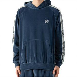 Sweat-shirt à capuche oversize décontracté pour homme, coupe épaules tombantes, 100% coton uni, haute qualité - Product Image 3