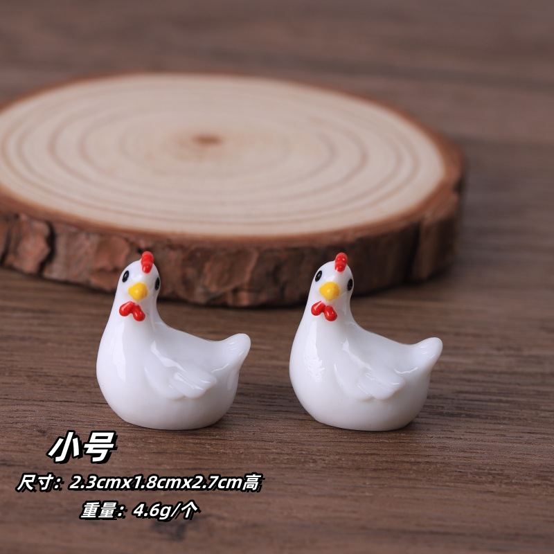 colorful The little white hen