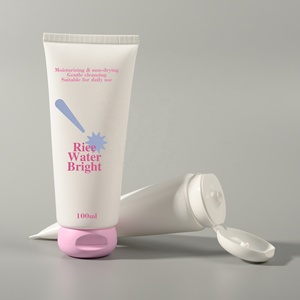 Tubo Cosmetico Personalizzabile Riciclabile PCR per Detergente Viso MOQ 5000 Tubo Squeeze Rotondo Ovale in ABL PBL PE per Crema Solare - Product Image 2