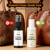 Kit de Nettoyage et d'Entretien du Cuir Premium - Formule Écologique Sans Alcool pour Canapés, Sacs, Chaussures et Plus Encore