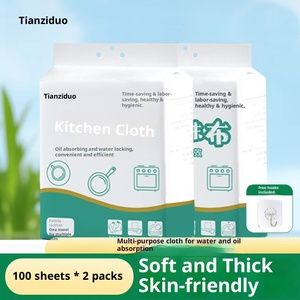 Tianziduo – Chiffon de nettoyage jetable en tissu non tissé épaissi, double usage (humide et sec), à suspendre, pour cuisine - Product Image 4