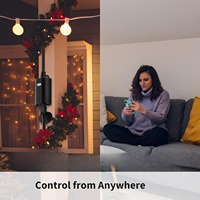 Prise de télécommande étanche WiFi robuste pour l'extérieur avec compatibilité avec assistant vocal Aucun concentrateur requis