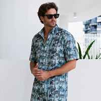 Livraison Rapide T-shirts Oversize Luxe Épaules Tombantes Coupe Décontractée Style Urbain Décontracté Quotidien Ensemble Hawaïen Été Grand Stock
