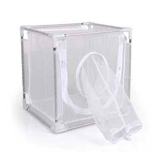 OEM profesyonel üretim paslanmaz çelik çerçeve böcek kafes ayrılabilir sivrisinek ve sinek yetiştiriciliği küçük böcekler entomoloji araştırma - Product Image 1