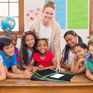 Bolsa <span class=keywords><strong>para</strong></span> Libros de Nailon Grande con Bolsillo Transparente <span class=keywords><strong>para</strong></span> Etiquetas de Nombre, Ribete de Color Neón, Bolsa de Lectura Negra con Asa Cosida, Material Escolar <span class=keywords><strong>y</strong></span> de Oficina - Product Image 5