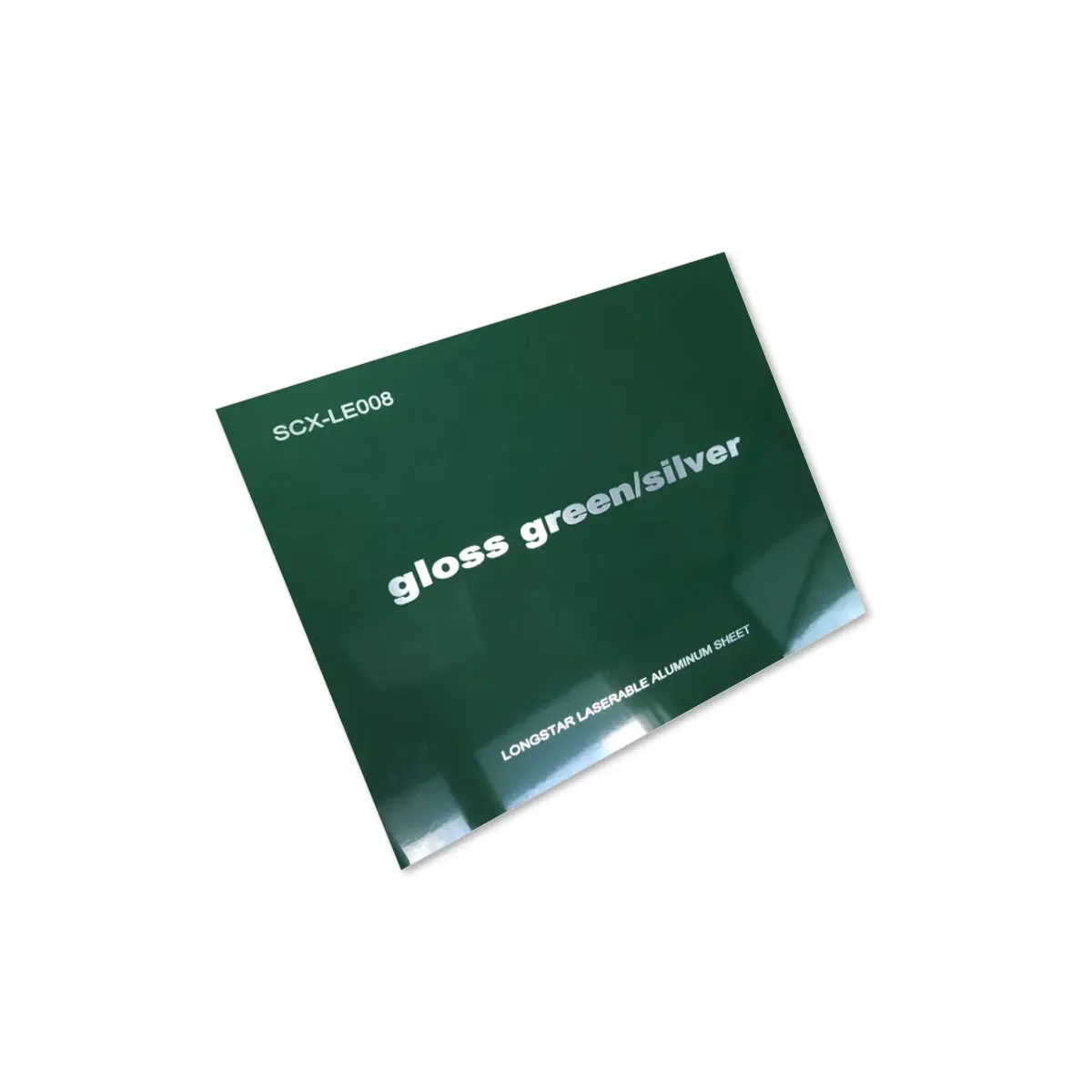 Laserbright SCX-LE008 Gloss Groen/Zilver Lasergravure Aluminium Plaatwerk Dubbele Kleur Vellen Twee Lagen Laser Gravure