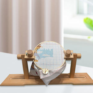 Support de cerceau à broder en bois naturel robuste Youlike YLH240806-1 avec support réglable pour le tricot artisanal DIY - Product Image 6