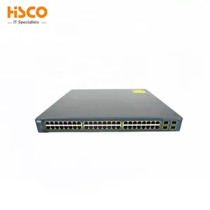 WS-C3560G-48PS-E orijinal 3560G 48 bağlantı noktaları Gigabit PoE 10/100/1000T PoE + 4 SFP + IPB im ağ anahtarı