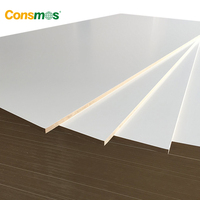 Panneau MDF mélaminé blanc imperméable de 18 mm pour meubles