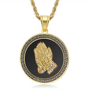 Collier pendentif Hip Hop <span class=keywords><strong>St</strong></span> Jude Christian en acier inoxydable 316 imperméable et anti-ternissement pour homme femme unisexe cadeau - Product Image 2