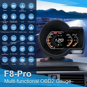 Phổ biến cập nhật OBD2 Xe đo F8 GPS Speedometer rpm nước Temp <span class=keywords><strong>Auto</strong></span> <span class=keywords><strong>Meter</strong></span> Head up hiển thị cho tất cả các xe - Product Image 4