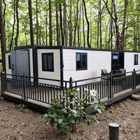 Maison modulaire portable extensible à double aile de 40 pieds pour hébergement temporaire
