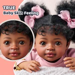 Babeside 20 ''afro-américain Tiana fille plus âgée poupée Reborn visage souriant Reborn bébé fille - Product Image 3