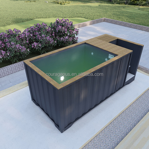 <span class=keywords><strong>Piscine</strong></span> <span class=keywords><strong>hors</strong></span> <span class=keywords><strong>sol</strong></span> de 10 pieds en conteneur, avec terrasse en WPC haut de gamme, filtration polymère et éclairage LED pour complexe hôtelier et jardin - Product Image 4