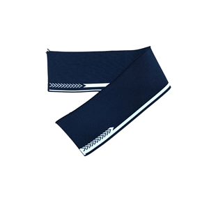 Col en tricot côtelé double face OEM/ODM, 95% poly + 5% sp, écologique, durable, motif personnalisable, épaisseur 300G-580G/m2, faible MOQ - Product Image 1