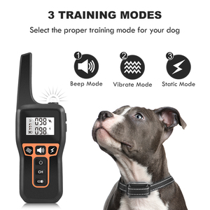 Choque de entrenamiento para perros con <span class=keywords><strong>collar</strong></span> de ladridos de perros remoto IPX7 impermeable recargable para perros - Product Image 6