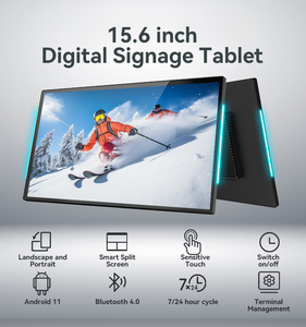 New 15.6" 1080p Touch Screen Rockchip Quad Octa Core Android <b>Tablet</b> Pc LED Light POE NFC Wi-Fi <b>4G</b> GSM Business educational sign - Product Image 2