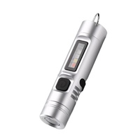 Mini lampe torche multifonctionnelle en alliage d'aluminium, avec pince porte-clés, durable, portable, pour le travail, les situations d'urgence et le camping