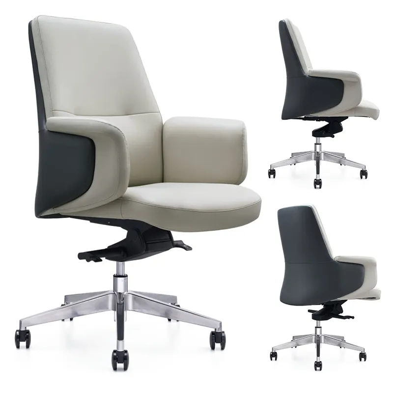 ZITAI basic moderno genuino visitatore sedia ergonomica di lusso in pelle executive sedia da ufficio per il capo