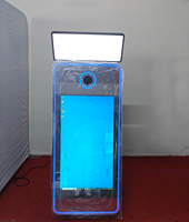 Miroir Magique Interactif à Impression Instantanée, Appareil Photo Cabine Photo SLR 70 pouces avec Cadre Métallique USB/Bluetooth/Wi-Fi pour Événements - Meilleures Ventes