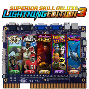 Placa de <span class=keywords><strong>juego</strong></span> de habilidad vertical Lightning Edition 3 5 en 1 Follow the Banana Nudge Skill PCB para máquina de entretenimiento de 4 juegos de arcade - Product Image 1