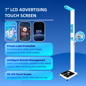 Máquina de Medir Peso y Altura Operada con Monedas, Báscula Digital Ultrasónica para Medir Altura y Peso - Product Image 5