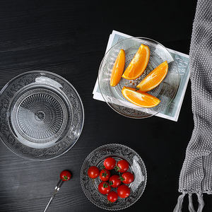 على الطراز الياباني إبداعي وصديقا للندى المثلج الفاكهة طبق تجاري سلطة السوشي أدوات طاولة غير منتظمة طبق زجاجي مطروق - Product Image 3