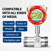 Medidor de Flujo de Turbina Líquida de Alta Precisión, Medidor de Flujo de Turbina para Medición de Agua, Aceite, Diésel y Combustible, Sensor de Flujo Hidráulico