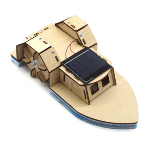 Kit de barco de madera con energía solar para niños, juguete educativo científico, modelo de aprendizaje STEM para ensamblar, edad 7-9 años - Product Image 2