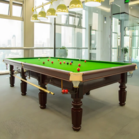 Vente en gros en usine Tournoi Coussin en bois massif Table de billard 12ft Tables de billard professionnelles pour club