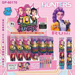 Caja Sorpresa Demon Hunters Girl Group, Bolígrafo de Gel Retráctil, Regalo para Estudiantes, Bolígrafos de Metal, Hechos de Plástico para Fans - Product Image 2