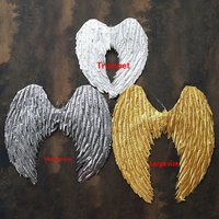 Ailes d'ange en or et argent pour hommes, vente en gros ODM, accessoires de déguisement pour Halloween, Noël, spectacle, danse