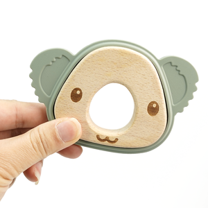 Anello in legno di <span class=keywords><strong>Koala</strong></span> in Silicone senza Bpa <span class=keywords><strong>Baby</strong></span> masticare massaggiagengive sensoriali giocattoli per bambini - Product Image 2