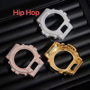 Montres pour hommes Hip Hop Iced Out DW6900, lunette <span class=keywords><strong>de</strong></span> montre personnalisée, boîtier <span class=keywords><strong>de</strong></span> montre <span class=keywords><strong>en</strong></span> moissanite - Product Image 4