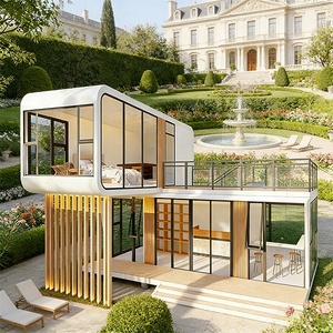 Casa Contenedor Modular Prefabricada <span class=keywords><strong>de</strong></span> 2 Pisos, Casa Cápsula Tipo Space Pod <span class=keywords><strong>de</strong></span> 2 Dormitorios - Product Image 4