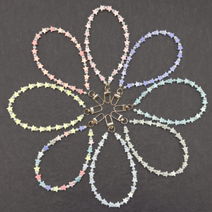 Chất Lượng Cao Đầy Màu Sắc Hình Ngôi Sao Acrylic Bead Chain Dây Đeo Vòng Tay Điện Thoại Quyến Rũ Cho Tự Làm Đồ Trang Sức, Thủ Công Những Người Đam Mê - Product Image 1