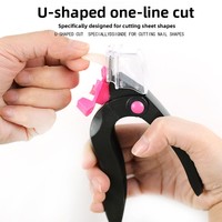Coupe-ongles en U de style français pour manucure DIY, outil de coupe pour ongles artificiels en acrylique, pour usage manuel